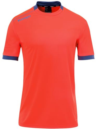 Kempa Player Trikot Kurzarm Damen Fluo rot Ice grau Gr M