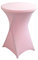 Stehtisch Hussen Stretch Hussen für Stehtische 80x110 cm,Spandex Stehtischhussen Elastische Tischdecke für Stehtische/Bistrotische,Verstärkung im Fußbereich rutschfest Waschbar,Rosa,1Pc B