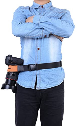 ztowoto Courroie de l'appareil photo Courroie de montage de l'appareil photo Ceinture de montage de l'appareil photo anti-collision Ceinture élastique en nylon pour hommes, femmes et photographes