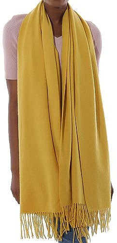 Schal Gelb Stola Festlich Fur Abendkleid Pashmina Schals Tücher für Damen Winter