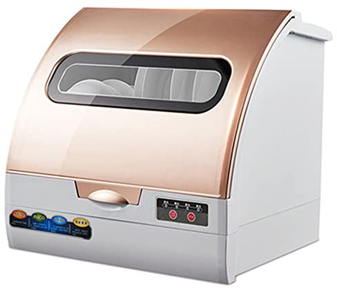 Mini Automatic Dishwasher - Portable Compact Dishwasher, Table Top Dishwashe Intelligent Touch Control Drying Storing LED Display UV 3