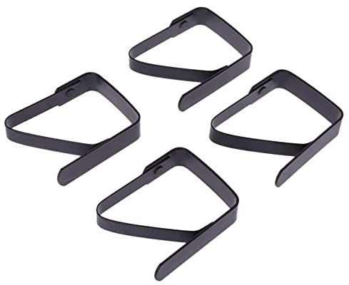 YSBRYD 4 StüCk Schwarz Schwarz Tisch Decke Clip Tisch Decke Befestigung Clip 5X4Cm Tisch Decke Clip für Buffet Bankett/Grillen/Garten Party