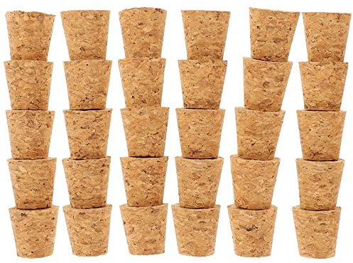 Operitacx Liège De Pot De Maçon 30 Pièces Bouchon De en Verre Bonbonne De Verre Bouchon De Vin en Verre Liège pour Bocaux Bouchon De De Vin Pompe à Vide à Vin Bois De Parfum Miniature