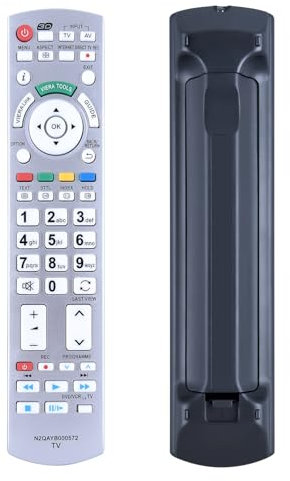 GOUYESHO Ersatz Fernbedienung N2QAYB000572 Passend für Panasonic Viera Fernseher TV Kompatibel mit RM-D1170 TX-LR32DT30 TX-L32DT30Y TX-L37DT30B TX-L37ETS51 TX-L42ETN53 TX-P50ST33J