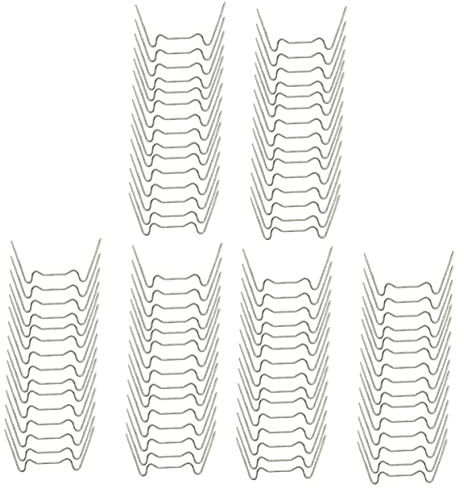 Yardwe 150pièces Clous Inoxydable Forme De w pour Fixation De Jardins Et Tentes Extérieur Piquets De Fixation pour Aménagement Paysager