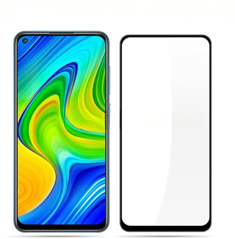 Kepuch 2 Paquetes Vidrio Templado Protector de Pantalla para Redmi Note 9 4G, Redmi 10X 4G
