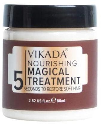 Vikada Nourishing Magical Treatment – 5 Sekunden zur Wiederherstellung von weichem Haar, Vikada Hair Repair Cream, Keratin Magical Hair Treatment Mask, für trockenes, geschädigtes Haar (1pcs)