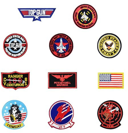 11 Pieces Iron-On Patches, Iron-On Patches, Jacket and Jeans Repair, Clothing Patch Cloth, DIY Clothes, Suitable for Clothes, Bags, Hats, Etc.