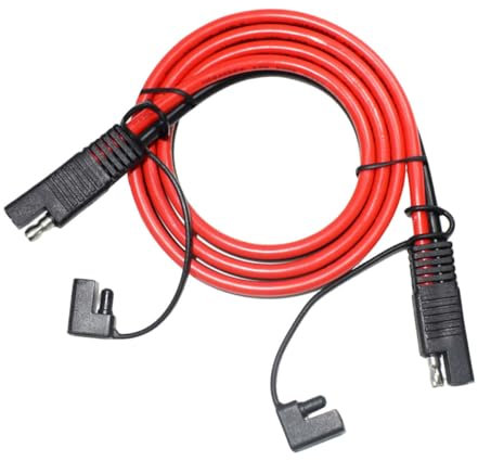 INOOMP Dual Sae Connector Extension Cable Adapter for Solar Wire for Quick Disconnects High Temperature Resistant for Automotive and Battery Applications