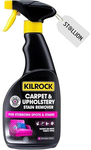 St@llion 500ml Kilrock Carpet & Upholstery Stain Remover Spray Multi-Purpose, Deep Clean, Quick-Drying, Fast-Acting Cleaner for Carpets, Fabric, Sofa, Rug, Furniture, Pet Stains (Pack of 1)