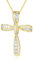 FANCIME Damen Halskette Gold mit Unendlichkeit Symbol Kreuz Anhänger Kette Infinity aus 925 Sterling Silber mit Funkelnde Zirkonia Schmuck für Frauen Kinder, Verstellbar Kettenlänge: 40 + 5 cm
