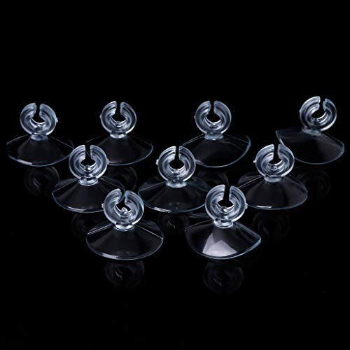 Lot de 10 ventouses pour aquarium Diamètre 3 cm