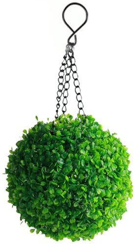Formschnittkugeln mit Solarleuchten hängend Formschnittkugel grün künstliche Buchsbaumkugel für Hochzeitsgartendeko grün 5 5 x 13 4 Zoll Formschnittkugeln hängend Formschnittkugeln Formschnittkug