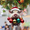 Weihnachtsschmuck Weihnachtsanhänger Acryl Schwein flach Auto Anhänger Weihnachtsbaum Ornament für Weihnachten Neujahr Dekoration