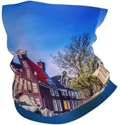 Niederlande Landschaft Brücke Sport Bandana Winddicht Staubdicht Atmungsaktiv Maske Schweißabsorbierend Schnell Trocknend Halstuch Geeignet Für Radfahren/Bergsteigen/Skifahren/Fitness