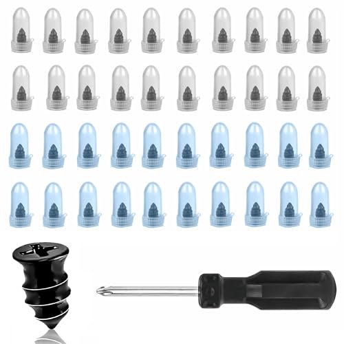 Xiciki 40 Stück Reifenreparaturset,Vakuum Reifen Reparatur Nagel,Reifen Flickset Auto,Autoreifen Reparaturset,Reifen Reparaturset für Schlauchlose Reifen,für Auto,Motorrad und Fahrrad