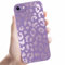 Coalbooliy Coques pour iPhone 8/7/iPhone SE 2022/2020 4,7'', Étui Violet Souple TPU Silicone Aesthetic Modèle Léopard Dessin Durable Fine Housse de Antichoc Camera Protection Cover Cadeau Filles, 07
