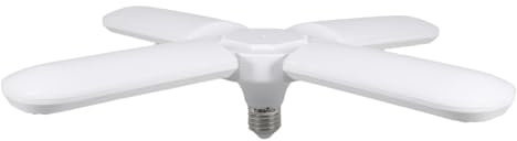 UKCOCO Faltbare Led Garage Lampe Vierblättriges Design Helle Tageslichtbeleuchtung Robuste Deckenleuchte Für Werkstatt Keller Camping Portable Lampe Mit Hoher Transparenz