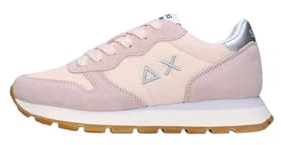 SUN68 Z35202 Sneakers Con Lacci In Tessuto/camoscio Da Donna PORCELLANA 38