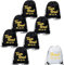 8 Stück Braut Team Rucksack, Bride Kordelzug Turnbeutel, JGA Junggesellenabschied Sporttaschen Set mit Kordelzug Rucksack für Braut, Turnbeutel Damen Team Bride (7Schwarz und 1Weiß)