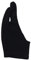 Holibanna 2Pcs Artist Drawing Gloves Black for Sketching Painting Tablet Use Sweat Reduces Friction for Graphics Tablets and Monitors
