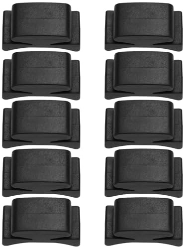 ECSiNG Lot de 10 Supports de Médiators en Caoutchouc pour Tête de Guitare 25 X 12 Mm pour Guitare Basse Ukulélé