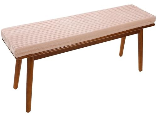 Sitzkissen für Bank, 90 x 30 x 5 cm, Ersatzkissen für Sitzpolster aus Cord, 5 cm Dicke Stuhlpolster, rutschfest, abnehmbar, für Garten, Terrasse, Esszimmerbänke