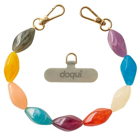 doqui Handykette Edelsteine Bunt | Handgelenkkette Multicolor | universell kompatibel