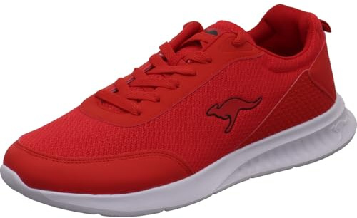 KangaROOS KL-A Lismo sportlicher Herren Sneaker, Sportschuh in Rot, Alltag und leichtes Training. rot Gr. 45