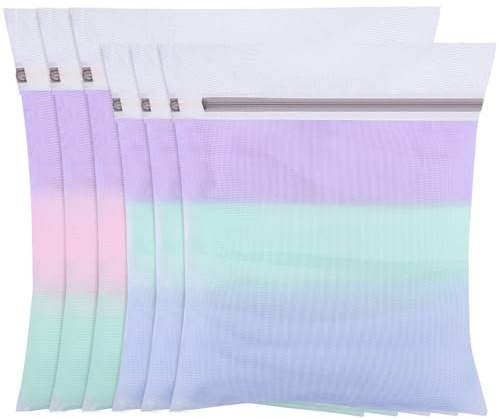 Dntorx 6 Stück Wäschenetz für Waschmaschine, Wäschesack (24x30cm/30x40cm) | Feinmaschige Wäschebeutel, Schützen Kleidung, Robust Reißverschluss, Wiederverwendbar, Waschmaschinen- und Trocknergeeignet