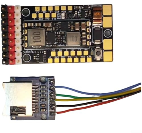 FlyingRC F4WSE Pro Flight Controller für Fixed Wing für fpv UAV, INAV/AP Support, 12 for pwm Kanäle, Dual 5V BEC, USB/TF Board, VTOL/Y3
