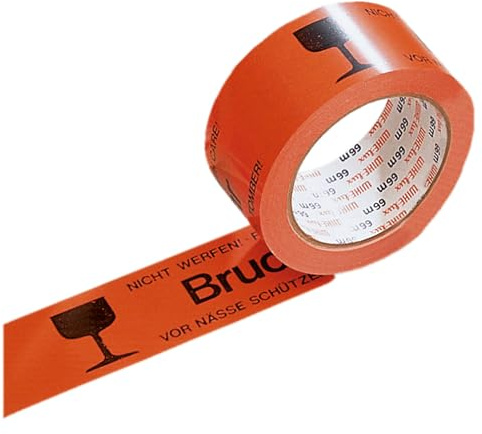 Signalklebeband 50mm x 66m orange Nr.: 793311, BRUCHGEFAHR