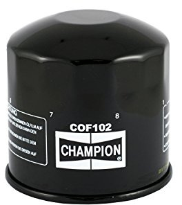 CHAMPION Filter lfilter F 302 / COF102 | Champion COF 102 Motorrad-Ölfilter mit Bypass-Ventil, imprägniertem Filterpapier und korrosionsgeschützten Metallteilen