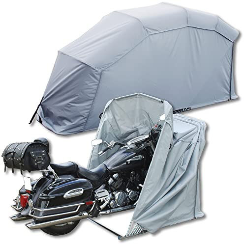 Telo di protezione pieghevole per moto e scooter, misura XL, colore: grigio.