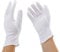 Incutex 12 paia di guanti di stoffa in cotone, bianchi, taglia M