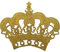 Gold Crown Patch Embroidered Iron/Sew On King Queen Fancy Dress Costume Badge