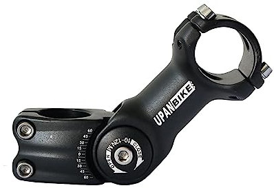 UPANBIKE Fahrradlenker Vorbau, Lenkererhöhung Fahrrad Φ25,4 Φ31.8mm*28.6mm, Aluminium ± 60°Einstellbar, lenkervorbau verstellbar für MTB Mountainbike