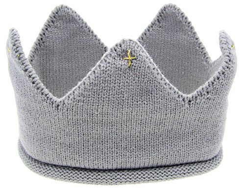 URSING Baby Jungen Mädchen Krone Stirnband Hut Stricken Turban Strickmütze süße Kopfschmuck für Kinder Headwear Hut Partyhüte Kopfbedeckung Party Karneval Fasching Hochzeit Dekor