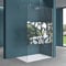 Mai & Mai 140x200cm Walk-In Dusche Duschwand für Dusche Duschabtrennung ESG-Sicherheitsglas 10mm NANO Glas BRAM1 Bremen2BL