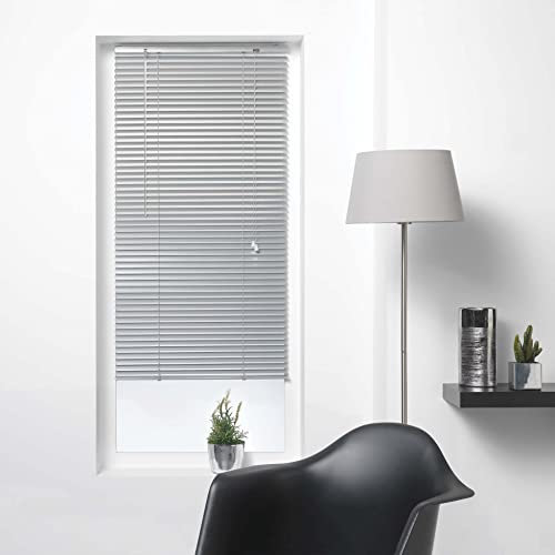 Douceur d'Intérieur Jalousie für den Innenbereich, 40 x 130 cm, silberfarben