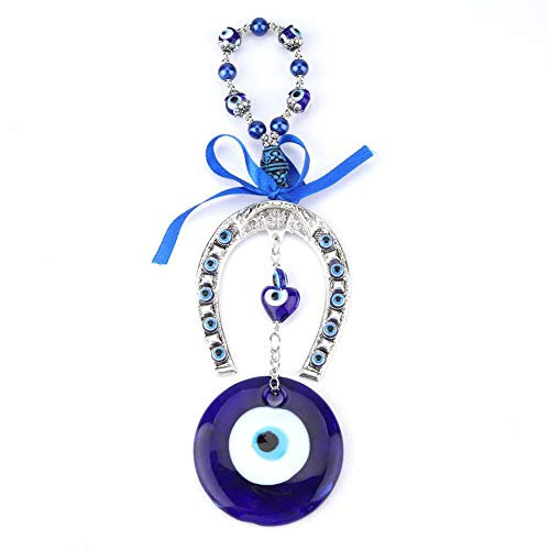 Hztyyier Türkische Auge, Nazar boncuk Blue Evil Eye Bördelt Verzierung Lucky Amulet Blue Glasanhänger für Schutz und Wandbehang Dekor