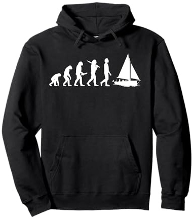 Segeln Evolution Geschenk für Segler & Skipper Pullover Hoodie