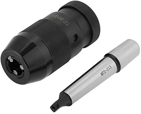 Mandrino per Trapano per Tornio Senza Chiave Serraggio Automatico Capacità 1-16 mm con Perno Conico MT2-JT3