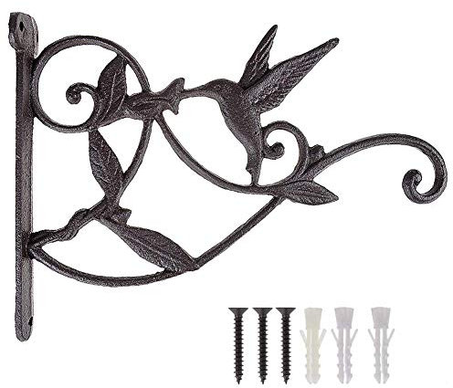 Gaetooely H?ngende Pflanze Haken Kolibri Gusseisen Dekorative Blumenkorb Wandbehang Haken Halterung Für Drinnen Drau?en Pflanzen Vogelfütterer Laterne Pflanzer Blument?pfe Windspiele