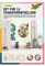 folia 23821 - Transparent - Bilder, im Frühling Design, Set für 11 Transparentbilder, zum Basteln von farbenfrohen Fensterbildern und Anhängern für Bäume und Sträucher