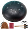 Tongue Drum, Upgraded Panda Drum 8 Notes 6 Inch, Professional Steel Drum C-Key, Steel Tongue Drum (Black) for Beginner Adult Kids