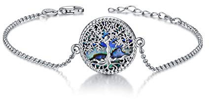 YAFEINI Baum des Lebens Armband 925 Sterling Silber - Schmuck Geschenke für Frauen