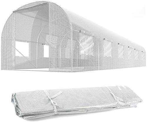 Ersatzfolie für Folientunnel Gartentunnel Gewächshaus Verschiedene Größen PLONOS (3 x 6 m)