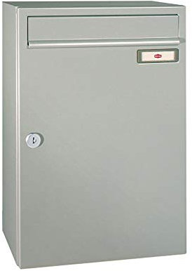 RENZ/Standard Aufputz-Briefkastenanlage Wand-Briefkasten/RAL-Farbe 9007 Volumen 23 L/Dein-Briefkasten.de