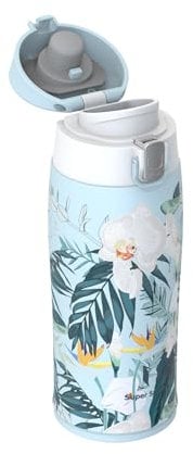 Super Sparrow Gourde Isotherme - INOX Bouteille Isotherme - 350ml - Mug Isotherme Étanche - Gourde Enfant sans BPA - Comprend 2 Couvercles avec Paille et Couvercle Sport